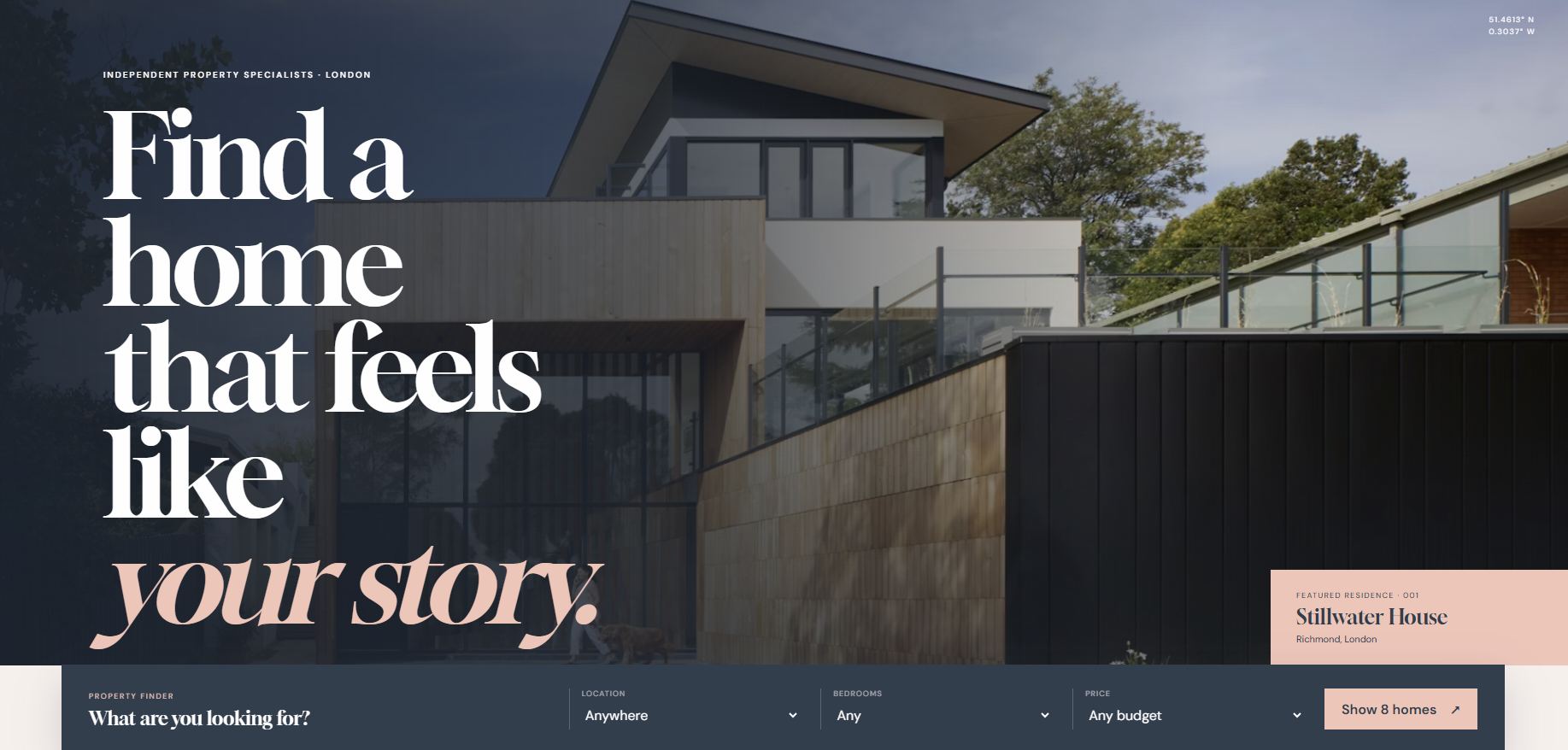 Real Estate website template preview